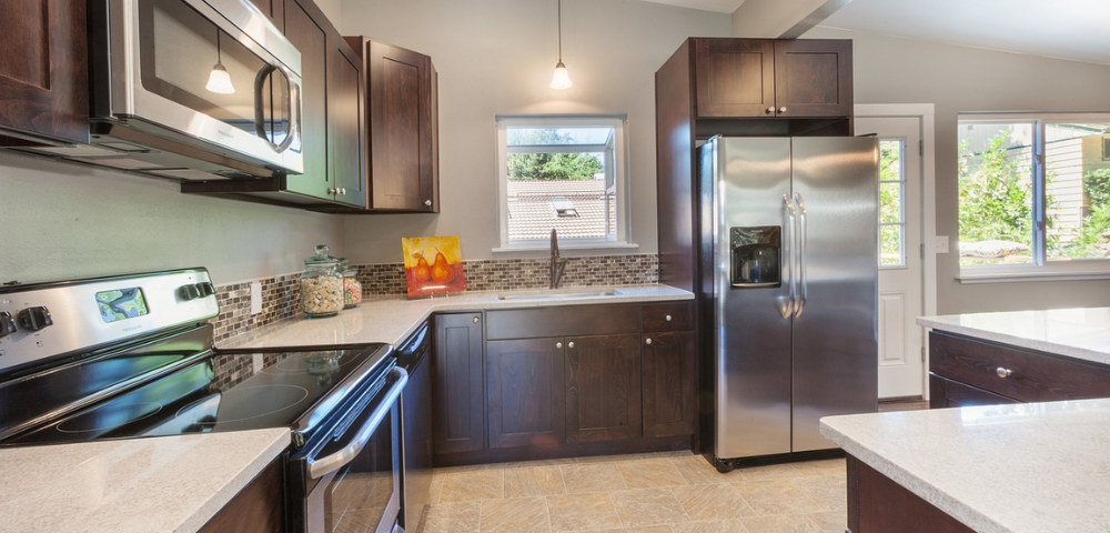 Kitchen with Cabinets and Countertops